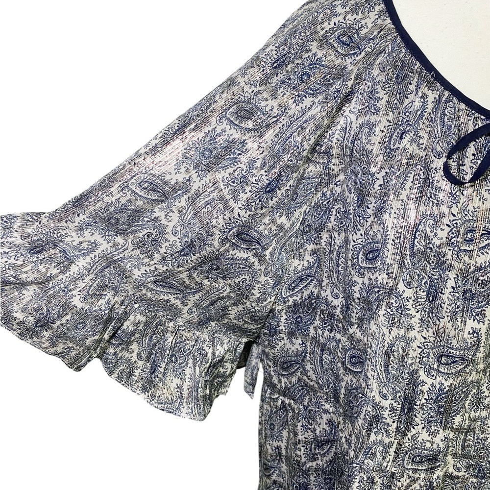 Kobi Halperin Adonia Metallic Print Silk-Blend Midi Dress - Picture 3 of 14